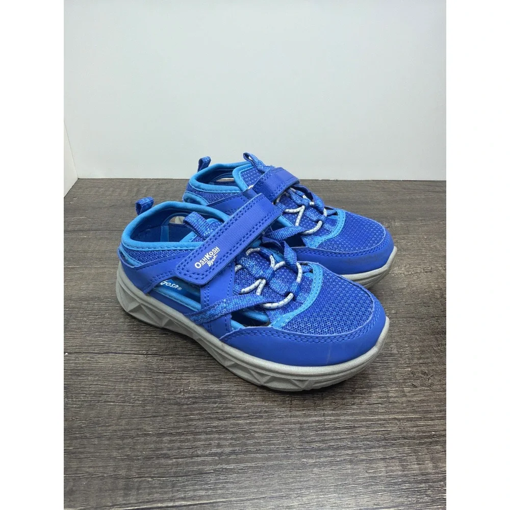 OshKosh Sandals Boys 10 Blue Mesh Closed Toe Athletic Water Sport EUC